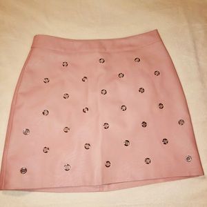 ⭐️TOPSHOP Light Pink Leather Skirt (Mini)⭐️